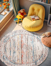 Mediterranea Elegance Collection Area Rug -  Naxos Round Multi  lifestyle 21