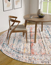 Mediterranea Elegance Collection Area Rug -  Naxos Round Multi  lifestyle 23
