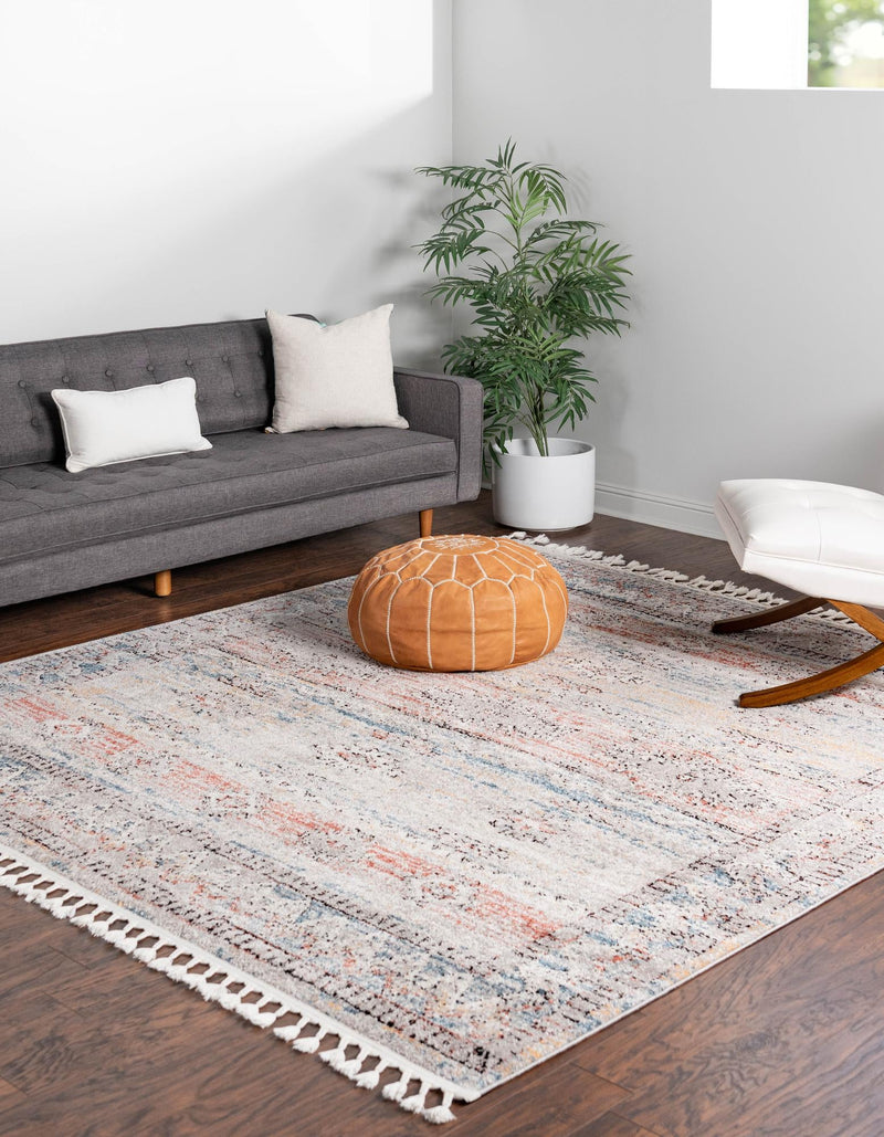 Mediterranea Elegance Collection Area Rug -  Naxos Square Multi  lifestyle 16