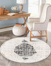 Mediterranea Elegance Collection Area Rug -  Ravello Round Ivory  lifestyle 20