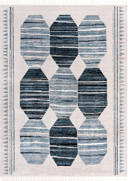 Mediterranea Elegance Collection Area Rug -  Delos Rectangle Blue Main