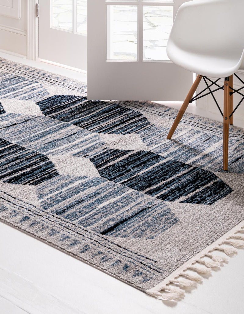 Mediterranea Elegance Collection Area Rug -  Delos Rectangle Blue  lifestyle 3