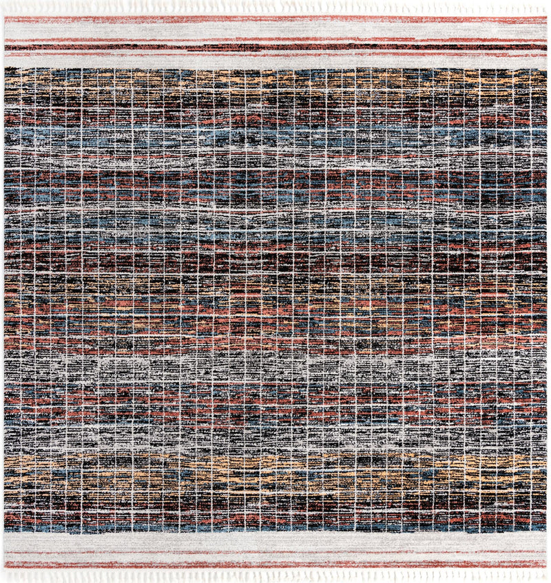 Mediterranea Elegance Collection Area Rug -  Olympia Square Multi  lifestyle 10