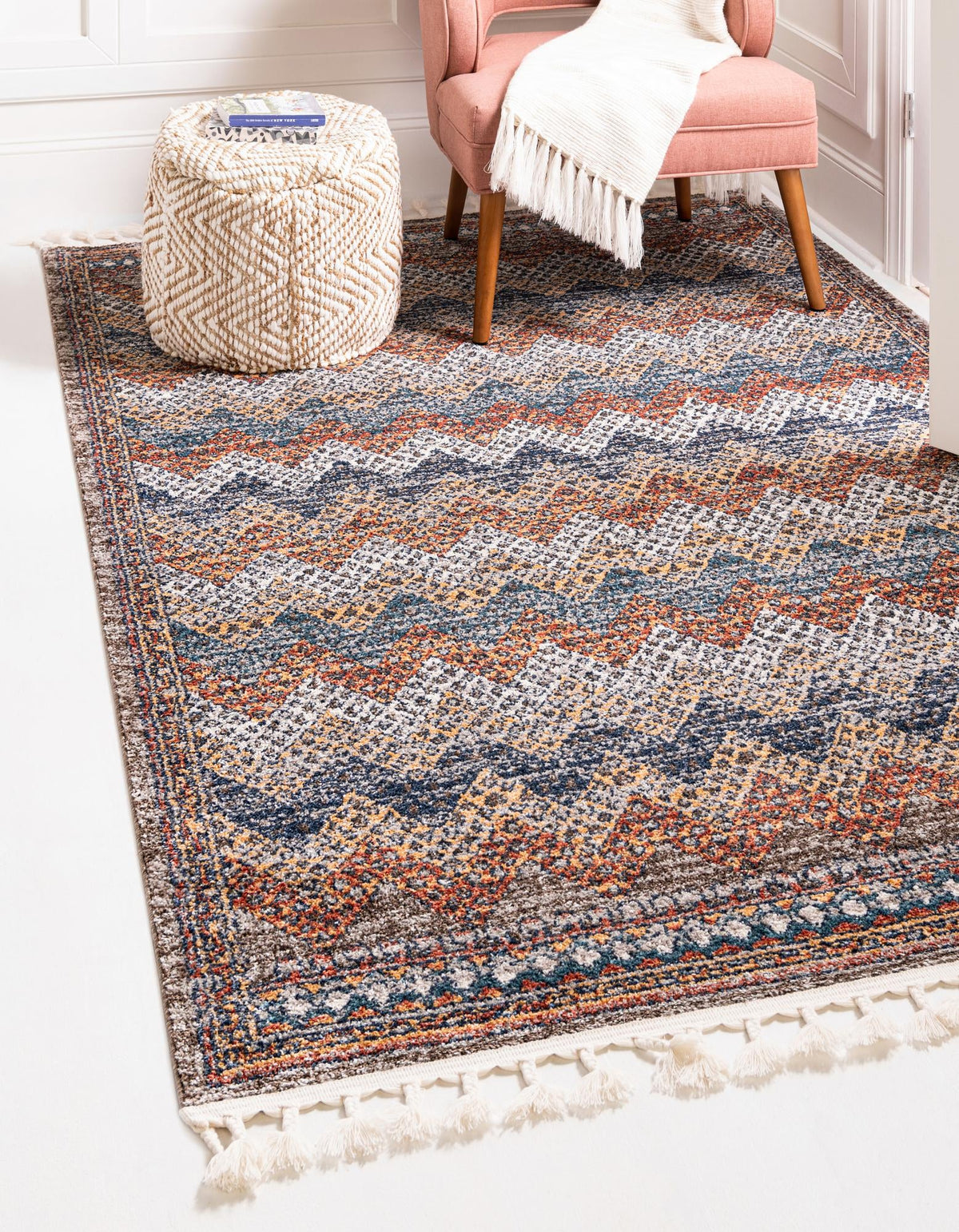 Mediterranea Elegance Collection Area Rug -  Rhodes Rectangle Multi  lifestyle 2