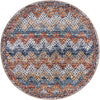 Mediterranea Elegance Collection Area Rug -  Rhodes Round Multi  lifestyle 9