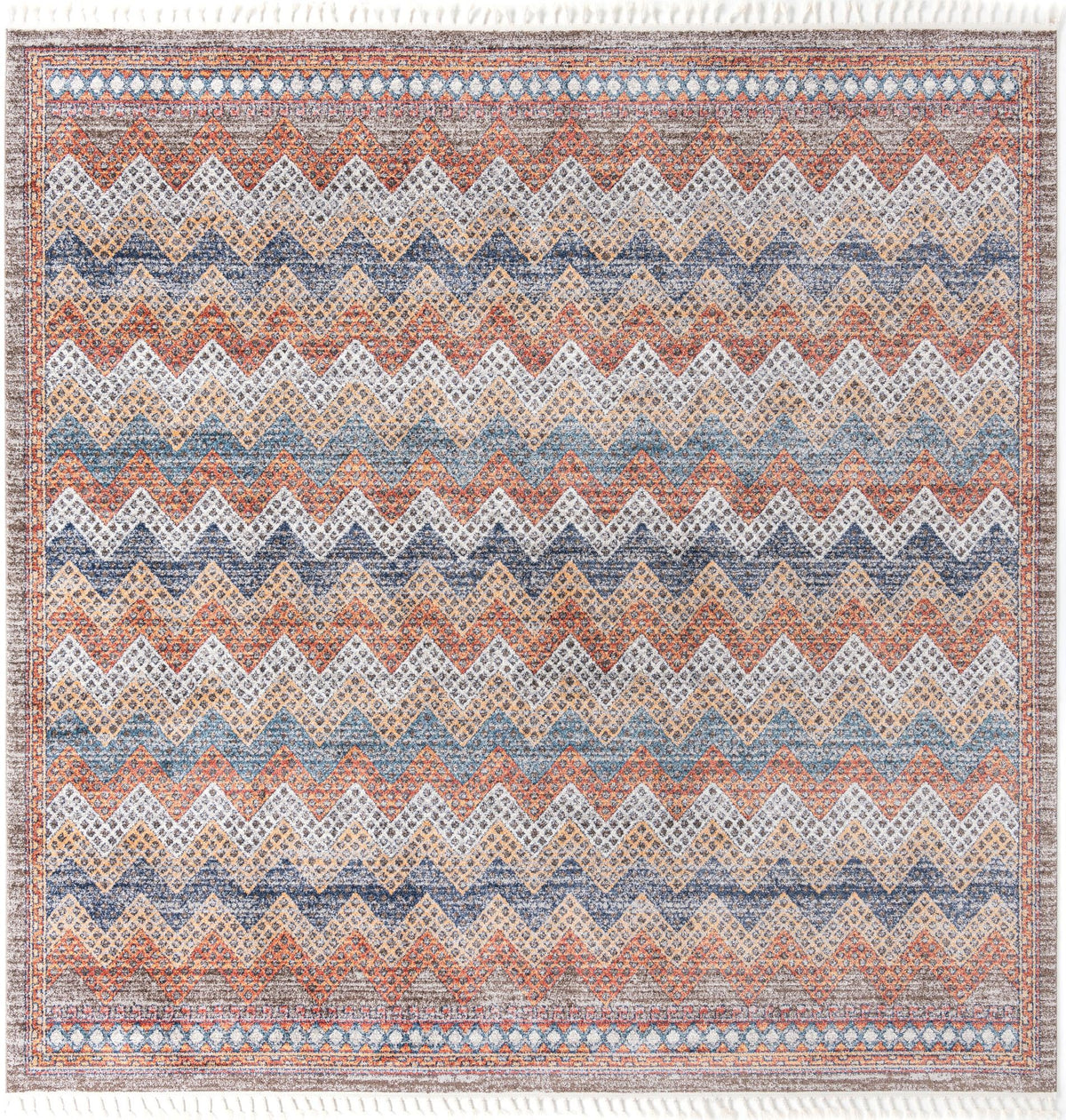 Mediterranea Elegance Collection Area Rug -  Rhodes Square Multi  lifestyle 10