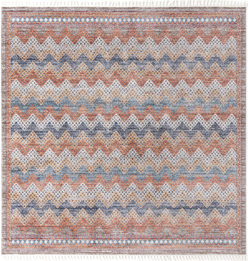 Mediterranea Elegance Collection Area Rug -  Rhodes Square Multi  lifestyle 10
