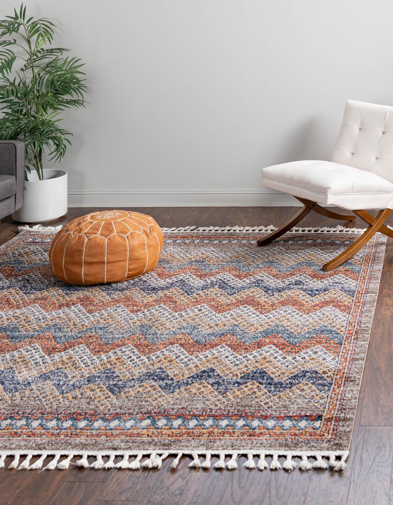 Mediterranea Elegance Collection Area Rug -  Rhodes Square Multi  lifestyle 13