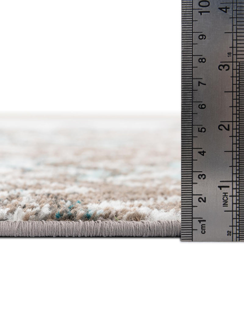 Mediterranean Lattice Collection Area Rug - Santorini (Multi Gray Blue) Rectangle Multi Gray Blue  lifestyle 16