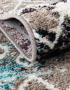 Mediterranean Lattice Collection Area Rug - Santorini (Multi Gray Blue) Rectangle Multi Gray Blue  lifestyle 17