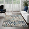 Mediterranean Lattice Collection Area Rug - Santorini (Multi Gray Blue) Rectangle Multi Gray Blue  lifestyle 28