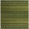 Mediterranean Lattice Collection Area Rug - Santorini (Green) Square Green Main