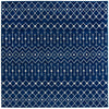 Mediterranean Lattice Collection Area Rug - Santorini (Navy Blue) Square Navy Blue Main