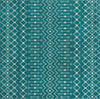 Mediterranean Lattice Collection Area Rug - Santorini (Turquoise) Square Turquoise Main