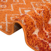 Mediterranean Lattice Collection Area Rug - Santorini (Orange and Red) Oval Orange and Red  lifestyle 20