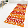 Mediterranean Lattice Collection Area Rug - Santorini (Orange and Red) Runner Orange and Red  lifestyle 13