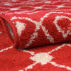 Mediterranean Lattice Collection Area Rug - Santorini (Burgundy Red) Oval Burgundy Red  lifestyle 14