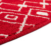 Mediterranean Lattice Collection Area Rug - Santorini (Burgundy Red) Oval Burgundy Red  lifestyle 15