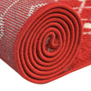 Mediterranean Lattice Collection Area Rug - Santorini (Burgundy Red) Oval Burgundy Red  lifestyle 22