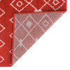 Mediterranean Lattice Collection Area Rug - Santorini (Burgundy Red) Runner Burgundy Red  lifestyle 7