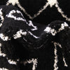 Mediterranean Lattice Collection Area Rug - Santorini (Black and White) Round Black and White  lifestyle 7