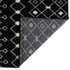 Mediterranean Lattice Collection Area Rug - Santorini (Black and White) Runner Black and White  lifestyle 7
