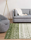 Mediterranean Lattice Collection Area Rug -  Casablanca (Ivory Green) Rectangle Ivory Green  lifestyle 6