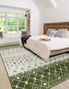 Mediterranean Lattice Collection Area Rug -  Casablanca (Ivory Green) Rectangle Ivory Green  lifestyle 7