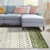 Mediterranean Lattice Collection Area Rug -  Casablanca (Ivory Green) Rectangle Ivory Green  lifestyle 26