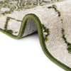 Mediterranean Lattice Collection Area Rug -  Casablanca (Ivory Green) Round Ivory Green  lifestyle 10