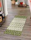 Mediterranean Lattice Collection Area Rug -  Casablanca (Ivory Green) Runner Ivory Green  lifestyle 33