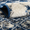 Mediterranean Lattice Collection Area Rug -  Casablanca (Ivory Navy Blue) Round Ivory Navy Blue  lifestyle 4