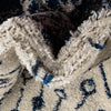 Mediterranean Lattice Collection Area Rug -  Casablanca (Ivory Navy Blue) Round Ivory Navy Blue  lifestyle 6