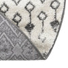 Mediterranean Lattice Collection Area Rug -  Casablanca (Ivory and Gray) Round Ivory and Gray  lifestyle 7