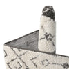 Mediterranean Lattice Collection Area Rug -  Casablanca (Ivory and Gray) Round Ivory and Gray  lifestyle 9