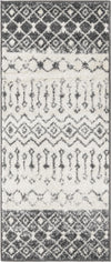 Mediterranean Lattice Collection Area Rug -  Casablanca (Ivory and Gray) Runner Ivory and Gray Main