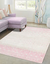 Mediterranean Lattice Collection Area Rug -  Casablanca (Ivory and Pink) Rectangle Ivory and Pink  lifestyle 0