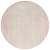 Mediterranean Lattice Collection Area Rug -  Casablanca (Ivory and Pink) Round Ivory and Pink Main