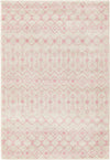 Mediterranean Lattice Collection Area Rug -  Casablanca (Ivory and Pink) Runner Ivory and Pink Main