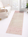 Mediterranean Lattice Collection Area Rug -  Casablanca (Ivory and Pink) Runner Ivory and Pink  lifestyle 0