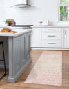 Mediterranean Lattice Collection Area Rug -  Casablanca (Ivory and Pink) Runner Ivory and Pink  lifestyle 34