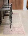 Mediterranean Lattice Collection Area Rug -  Casablanca (Ivory and Pink) Runner Ivory and Pink  lifestyle 36