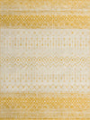 Mediterranean Lattice Collection Area Rug -  Casablanca (Ivory and Yellow) Rectangle Ivory and Yellow Main