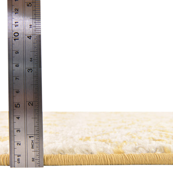 Mediterranean Lattice Collection Area Rug -  Casablanca (Ivory and Yellow) Runner Ivory and Yellow  lifestyle 4