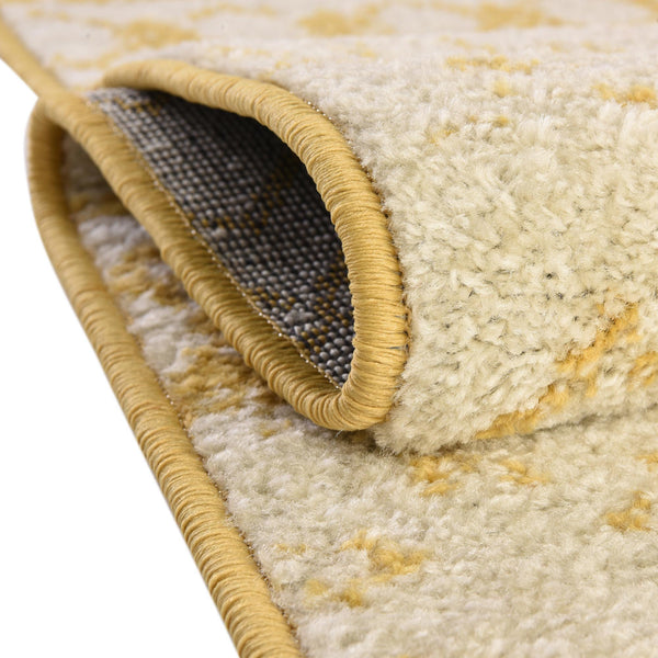 Mediterranean Lattice Collection Area Rug -  Casablanca (Ivory and Yellow) Runner Ivory and Yellow  lifestyle 5