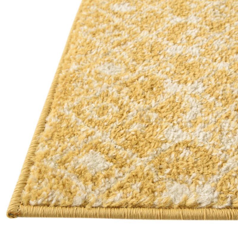 Mediterranean Lattice Collection Area Rug -  Casablanca (Ivory and Yellow) Runner Ivory and Yellow  lifestyle 6