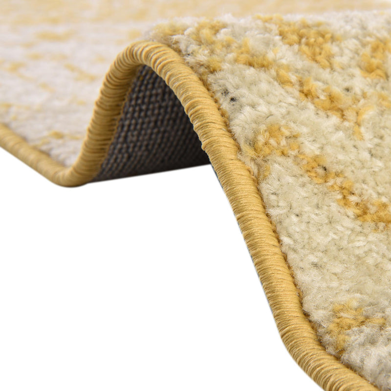 Mediterranean Lattice Collection Area Rug -  Casablanca (Ivory and Yellow) Runner Ivory and Yellow  lifestyle 9