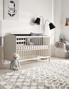 Berber Lattice Shag Collection Area Rug - Atlas (Ivory) Rectangle Ivory  lifestyle 3