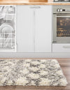 Berber Lattice Shag Collection Area Rug - Atlas (Ivory) Runner Ivory  lifestyle 21