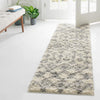 Berber Lattice Shag Collection Area Rug - Atlas (Ivory) Runner Ivory  lifestyle 13